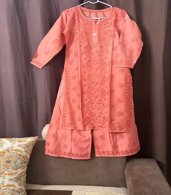 Chanderi-Full Set-Chanderi without Dupatta