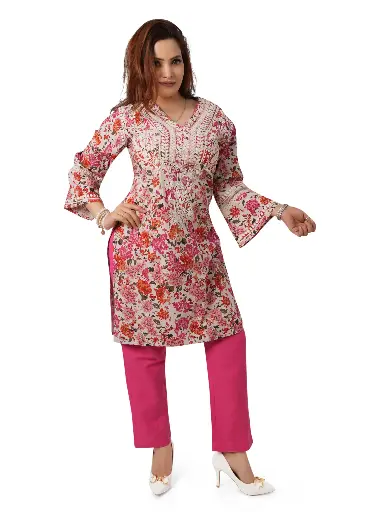 [FullSetBabyPinkPrinted] Printed